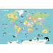Магнитная доска с магнитами «Карта мира» Vilac | Фото 2