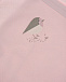 Розовое боди с вышивкой &quot;птичка&quot; Sanetta | Фото 3