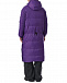 Стеганое двусторонне пальто, фиолетовое Yves Salomon | Фото 5