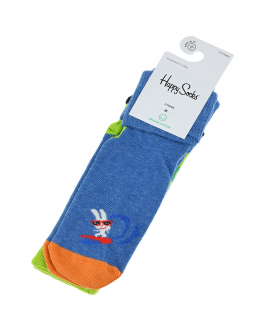 Носки с защитой, комплект 2 шт, зеленый/синий Happy Socks Мультиколор, арт. KSRP19 7000 | Фото 1