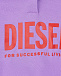Сиреневая толстовка-худи с резинками на манжетах Diesel | Фото 3