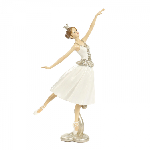 Декор Балерина на подставке, белый/шампань, 31,5 см Goodwill | Фото 1