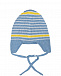 Голубая шапка с принтом &quot;самолеты&quot; Il Trenino | Фото 2