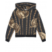 Черная спортивная куртка с принтом &quot;монеты&quot; Dolce&Gabbana | Фото 1