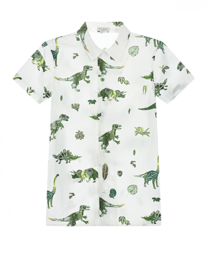Рубашка с принтом &quot;динозавры&quot;  | Фото 1
