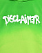 Толстовка-худи с белым лого, зеленая Disclaimer | Фото 3
