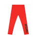 Красные леггинсы с черным логотипом Moschino | Фото 1