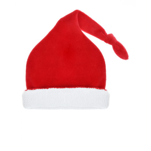 Красная шапка-колпак с белой опушкой Kissy Kissy | Фото 1