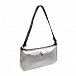 Серебристая сумка с черным логотипом, 24x13x5 см Calvin Klein | Фото 3