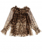 Леопардовая блузка из шелка Dolce&Gabbana | Фото 1