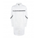 Белое платье-рубашка с контрастной вставкой Karl Lagerfeld kids | Фото 1