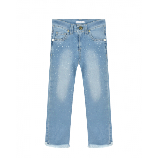 Синие джинсы со стразами Miss Grant | Фото 1