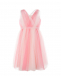 Розовое платье с поясом Aletta | Фото 1