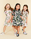 Хлопковое платье с принтом &quot;лилии&quot; Dolce&Gabbana | Фото 2