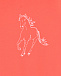 Майка кораллового цвета с принтом &quot;лошадь&quot; Sanetta | Фото 3