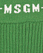 Зеленая юбка с белым лого MSGM | Фото 4
