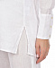 Белая рубашка свободного кроя 120% Lino | Фото 9