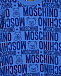 Синий свитшот со сплошным принтом Moschino | Фото 4