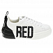 Черно-белые кроссовки с контрастным логотипом  | Фото 2