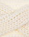 Кашемировая повязка молочного цвета FTC Cashmere | Фото 3