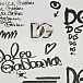 Черно-белая сумка с принтом &quot;Граффити&quot;, 14х18х8 см Dolce&Gabbana | Фото 4