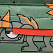 Зеленый рюкзак с принтом &quot;гекконы&quot;, 30х30х10 см Stella McCartney | Фото 4