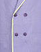 Фиолетовый двубортный пиджак с белым кантом Paade Mode | Фото 3