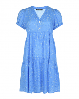 Голубое платье с функцией для кормления Pietro Brunelli Голубой, арт. MD2206 VI0090 QA03 | Фото 1