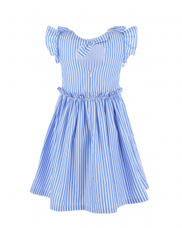 Платье в сине-белую полоску Aletta Голубой, арт. C22857-23 M498 | Фото 2