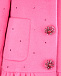 Розовое пальто с декором из страз Monnalisa | Фото 4