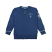 Темно-синяя спортивная куртка с принтом &quot;the captain&quot; Sanetta Kidswear | Фото 1
