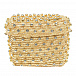 Соломенная сумка со стразами, 15x10x8 см Le Nine | Фото 3
