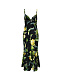 Платье миди с принтом лимоны, черное Roberto Cavalli | Фото 5