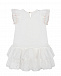Белое платье с принтом &quot;пуанты&quot; Monnalisa | Фото 2