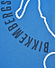 Футболка с крупным лого, голубая Bikkembergs | Фото 3