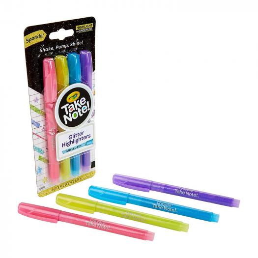 Набор фломастеров с блестками Take Note, 4 шт. Crayola | Фото 1