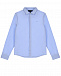 Голубая рубашка из хлопка с выделкой Emporio Armani | Фото 2