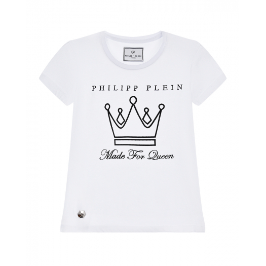 Футболка с принтом &quot;Made for Queen&quot; Philipp Plein | Фото 1