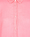 Розовая рубашка oversize c рукавом реглан 120% Lino | Фото 8