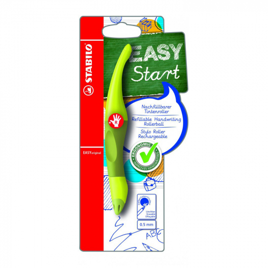 Ручка-роллер Easy original для правшей, зеленый корпус Stabilo | Фото 1