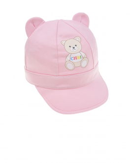 Розовая кепка с ушками Chobi Розовый, арт. SH22107 PINK | Фото 1
