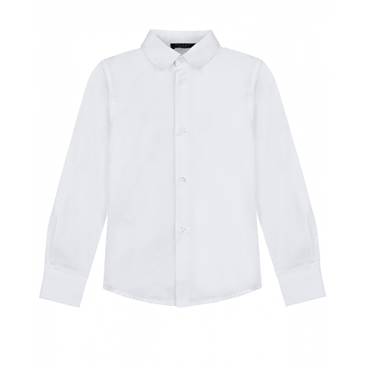 Белая рубашка из хлопка с выделкой Dal Lago | Фото 1