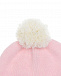 Розовая шапка с белым помпоном Tomax | Фото 3