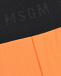 Оранжевые шорты с поясом на резинке MSGM | Фото 5