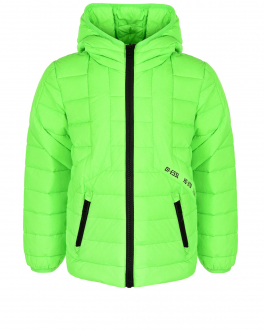 Зеленая куртка-пуховик Diesel Зеленый, арт. J00223 KXB9A K506 | Фото 1
