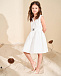 Платье с воротником и поясом, белое Dan Maralex | Фото 2