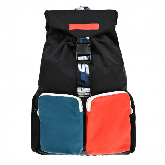 Черный рюкзак с цветными карманами, 25x38x11 см Stella McCartney | Фото 1