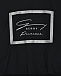 Черный свитшот с серебристым лого Genny | Фото 3