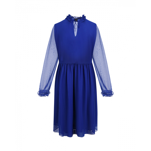 Синее платье Matilde из шифона Pietro Brunelli | Фото 1