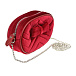 Красная сумка из велюра 19х11.5х6 см Monnalisa | Фото 2